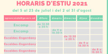 Els centres de català d'Escaldes-Engordany i d'Encamp, oberts a l'estiu