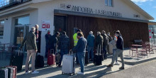 Simulacre de facturació i controls de seguretat a l’aeroport de la Seu