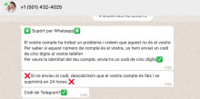Andorra Telecom alerta d’una nova estafa per WhatsApp