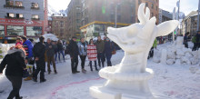 El Pas lluirà una gran escultura de neu feta per professionals andorrans