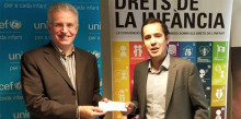 La Fundació Armor lliura un xec de 8.000 euros a Unicef