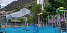 Escaldes instal·la nous jocs de cordes i parkour