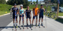 L’equip de fons de la FAE, d’estada a Font Romeu