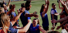 La selecció femenina de França finalitza l’estada al país