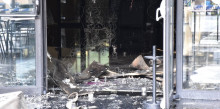 Un incendi al vestíbul malmet  el centre de congressos lauredià