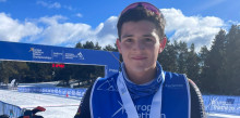 Carlos Mejía acaba quart en categoria júnior en el Campionat d’Europa de triatló d’hivern