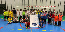 La trobada Mini Handbol acull uns 40 joves esportistes