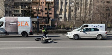 Accident múltiple entre tres vehicles a l’Estadi Comunal