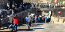 Manifestació pacífica contra Grifols a la vall central