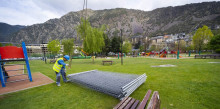 Comencen les obres de renovació de la zona de jocs del Parc Central