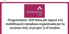 Progressistes-SDP dona ple suport a la mobilització per l'habitatge