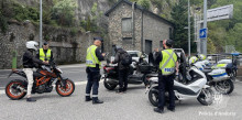 La Policia efectua prop de 600 controls en la darrera campanya de trànsit dirigida a motos, bicis i VMP