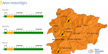 Activada prealerta per tempestes i ràfegues de vent intenses aquest divendres