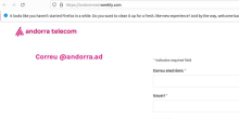 Intent de 'phishing' al correu andorra.ad d'Andorra Telecom