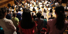 La Jonca i l’alumnat de cant i instruments omplen l’Auditori