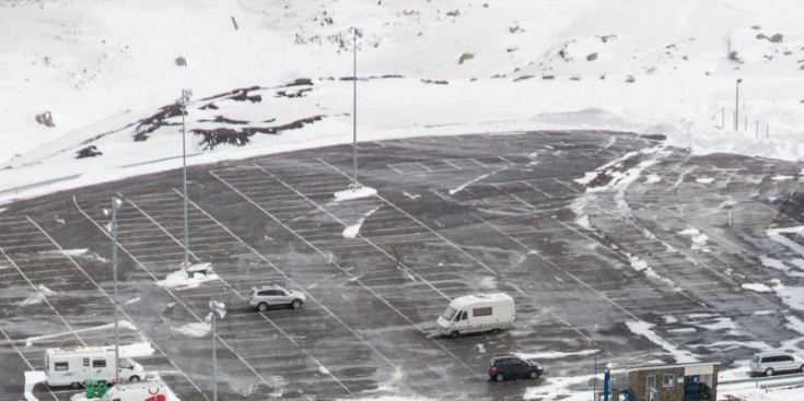 L’aparcament del Bullidor, en una imatge del passat hivern.
