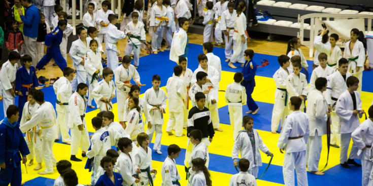 Els tatamis del poliesportiu es van omplir de judokes.