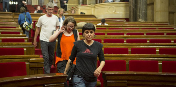 Els diputats de la CUP al Parlament català.