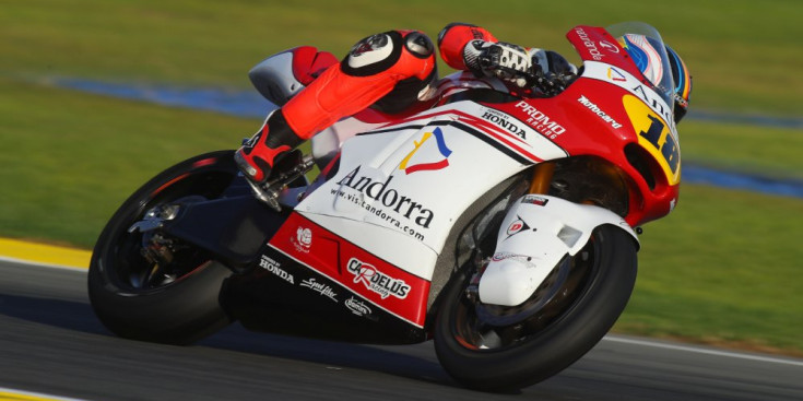 Cardelús, en una de les curses d’aquesta temporada del Campionat d’Europa de Moto2.