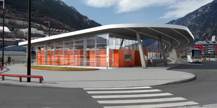 Imatge virtual de la futura estació d'autobusos.
