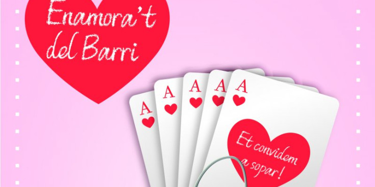 Cartell promocional de la campanya de Sant Valentí.