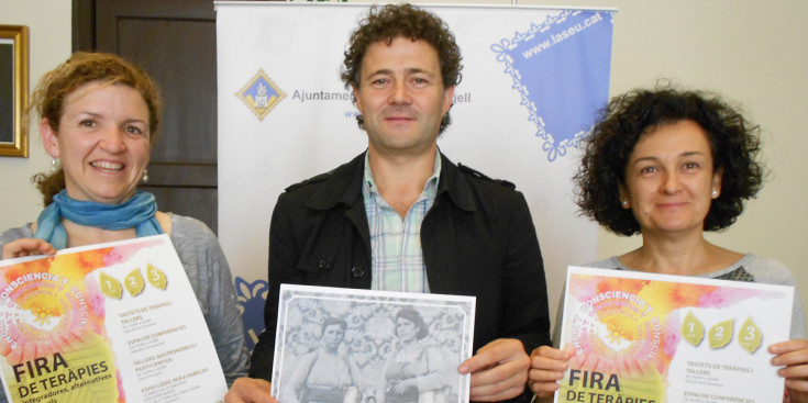 Teresa Ruiz, Jordi Pallarès i Montse Ferrer a la presentació