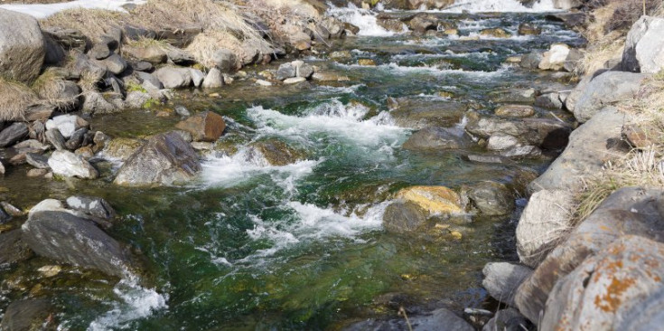 El riu Valira, de color verd.
