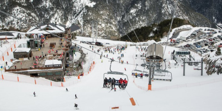 Una vista general de l’estació d’esquí d’Arinsal.