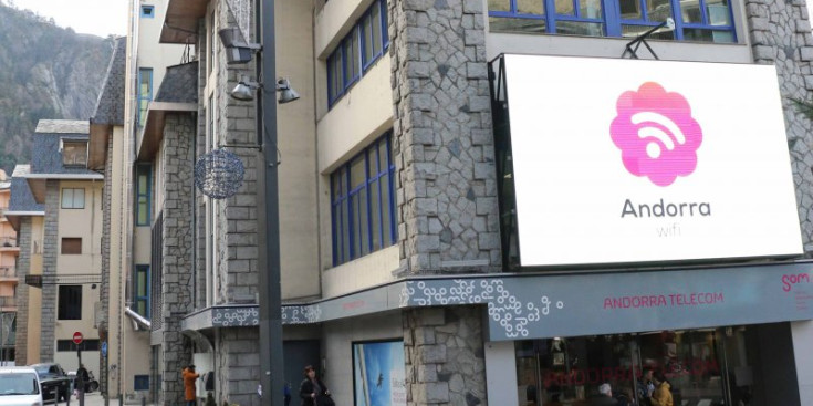 L’antiga oficina d’Andorra Telecom. .