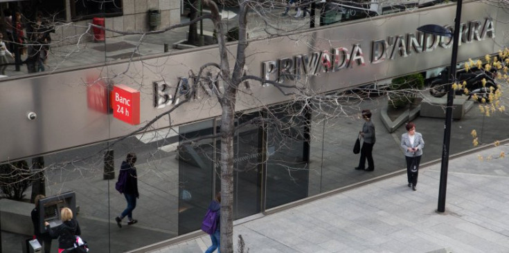 Una de les oficines de Banca Privada d’Andorra a la capital andorrana.