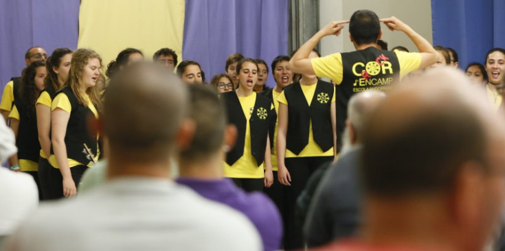 Actuació del Cor de Rock d’Encamp, ahir al centre penitenciari.