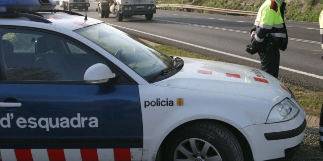 Un control dels Mossos d'Esquadra.