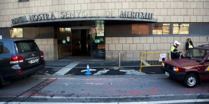 L’entrada de l’Hospital Nostra Senyora de Meritxell.