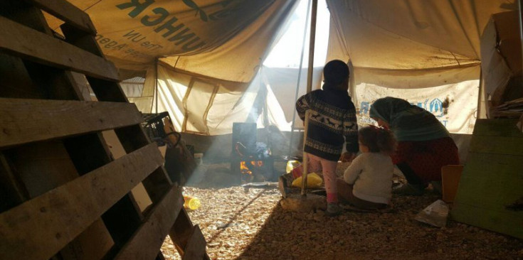 Imatge d’un dels camps de refugiats grecs on van col·laborar Yannis Herrera i Èlia Riba.