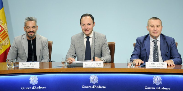 Foix, Espot i París en la roda de premsa, ahir.