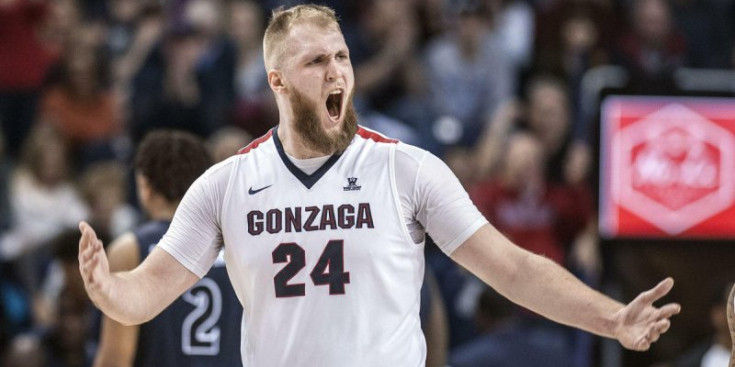 Karnowski, en un partit de la Universitat de Gonzaga.