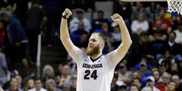 Karnowski, en un partit de la Universitat de Gonzaga.