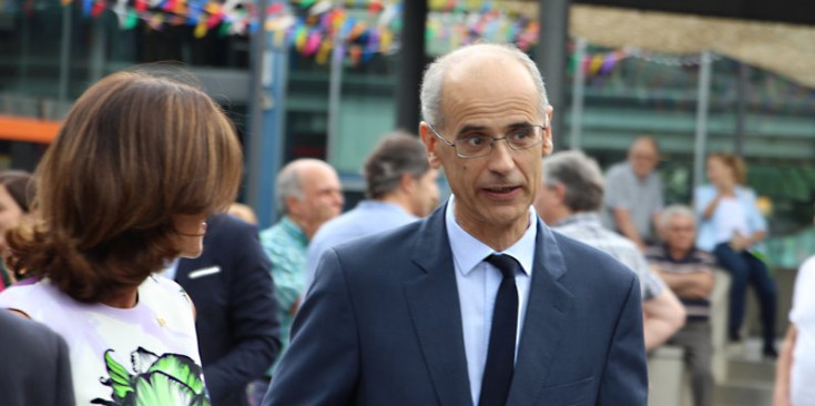 El cap de Govern, Toni Martí, durant el ball del Contrapàs d’Andorra la Vella, ahir.