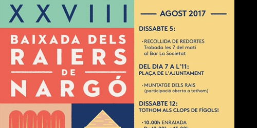 Cartell de la 28a edició dels raiers.