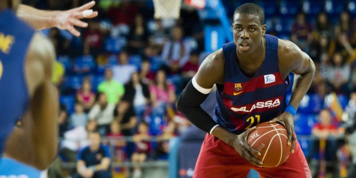 Diagné, en un partit de la temporada passada de la Lliga Endesa amb l’FC Barcelona.