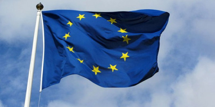 Una bandera de la Unió Europea.