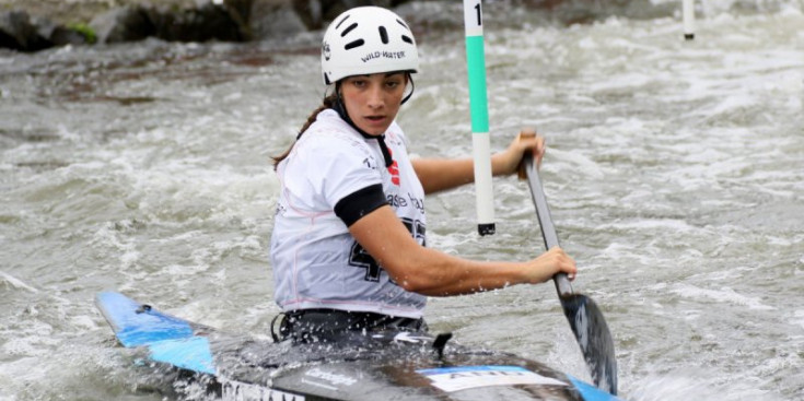 Mònica Doria, en el transcurs de la final del Campionat d’Europa júnior.