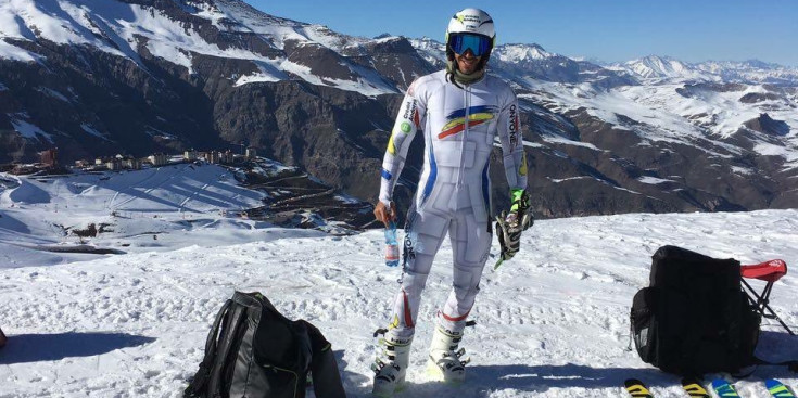 Joan Verdú, després d’una sessió de velocitat a El Colorado, ahir.