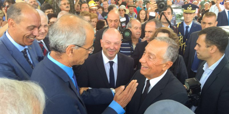 Martí i De Sousa en una visita del cap de Govern andorrà a Ponte de Lima, Portugal.