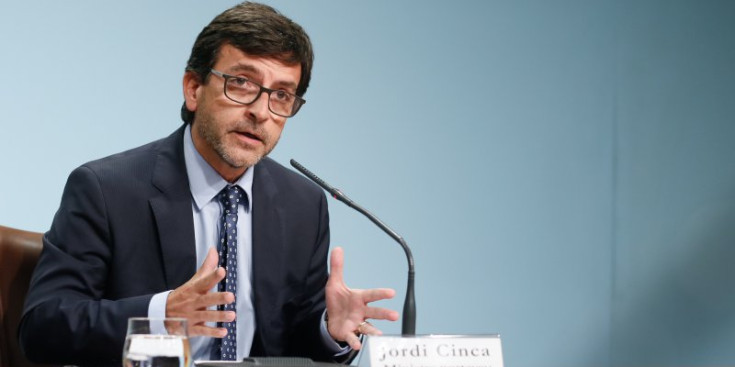 El ministre Jordi Cinca, ahir.
