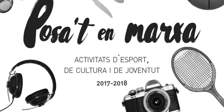 El cartell promocional de les activitats culturals i esportives per al curs 2017-2018 del Comú d'Escaldes.