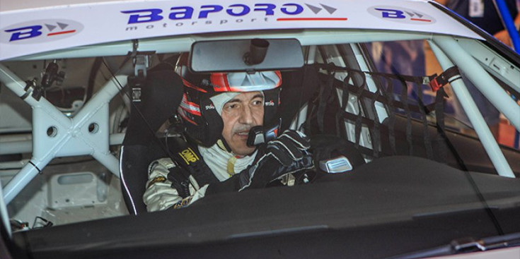 Joan Vinyes al volant del Seat Lleó en la darrera prova del Campionat d’Espanya de Resistència, a Jarama.