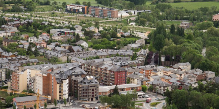 La Seu d'Urgell, en una imatge aèria