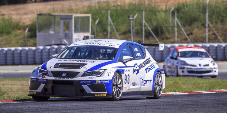 Vinyes, durant la cursa al Circuit de Barcelona-Catalunya.