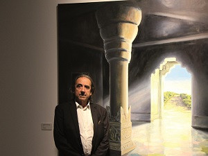 Inauguració de l’exposició ‘Lux’ a l’Artalroc, ahir.